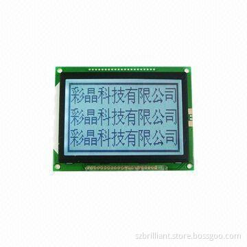 128x64 FSTN black white LCD module display with LED backlight supports serial parallel interface